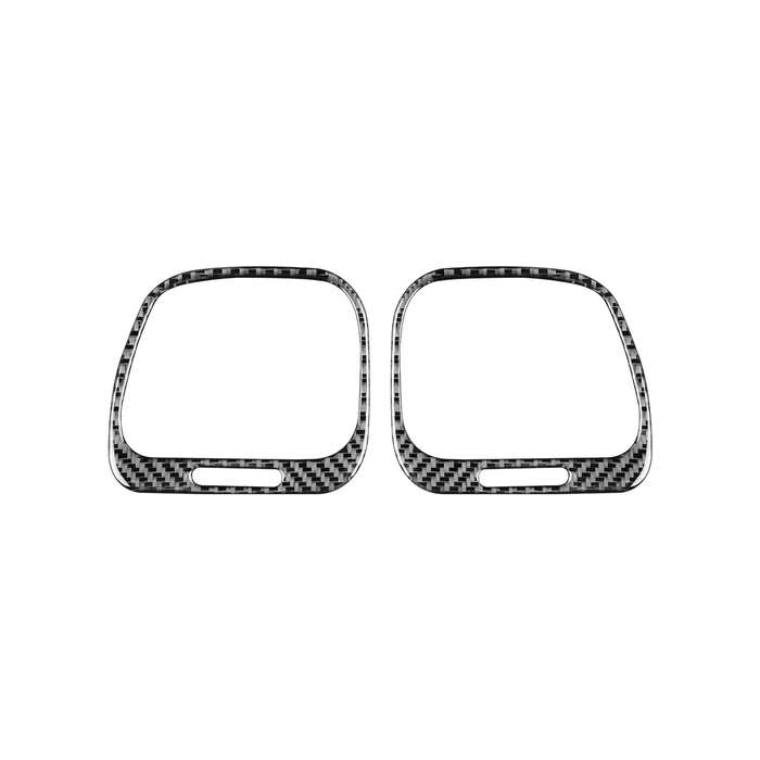 2 PCS / Set Carbon Fiber Car Left and Right Air Outlets Frame Decorative Sticker for Volkswagen Scir