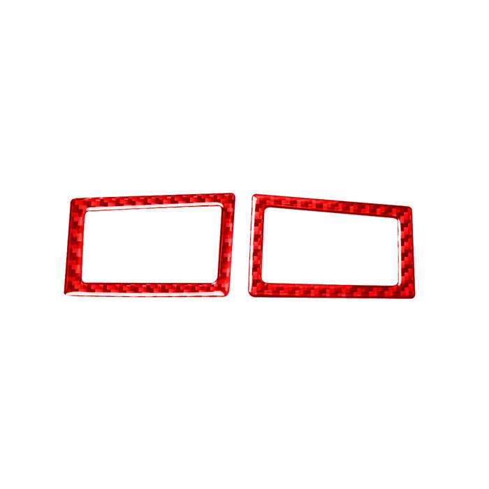2 PCS / Set Carbon Fiber Car Dashboard Air Outlet Decorative Sticker for Toyota Corolla 2014-2018,Le