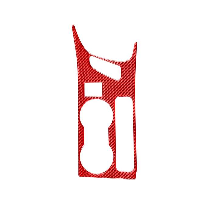 Carbon Fiber Car Cup Holder Panel B Decorative Sticker for Toyota Corolla 2014-2018,Right Drive (Red