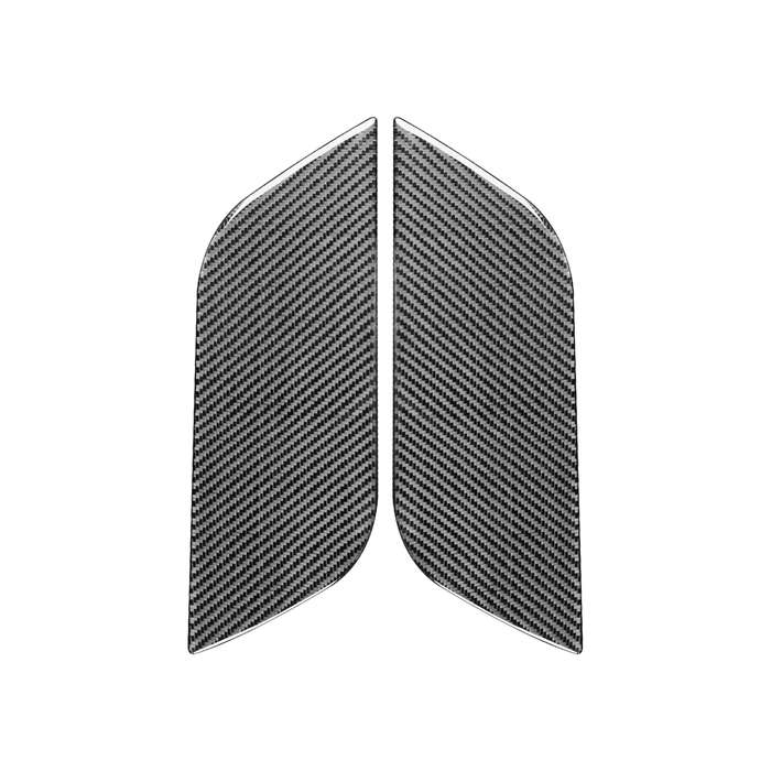 2 PCS / Set Carbon Fiber Car A Front Door Panel Decorative Sticker for Mercedes-Benz B-Class 2019,Le