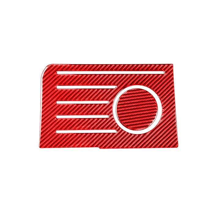 2 PCS / Set Carbon Fiber Car Central Control Storage Box Slot Mat Decorative Sticker for Toyota Tund