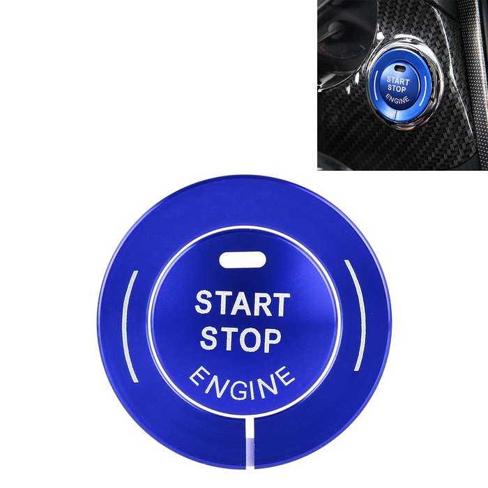 Car Engine Start Key Push Button Ring Trim Sticker for Infiniti (Red)