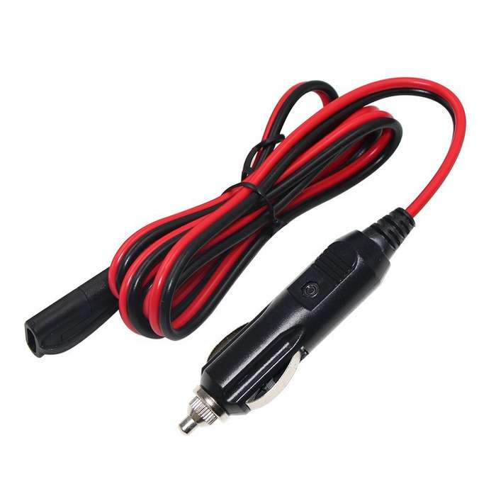 12V SAE Car Power Cord Cigarette Lighter Plug to Solar Battery Charging Connecting Cable, Length: 1.