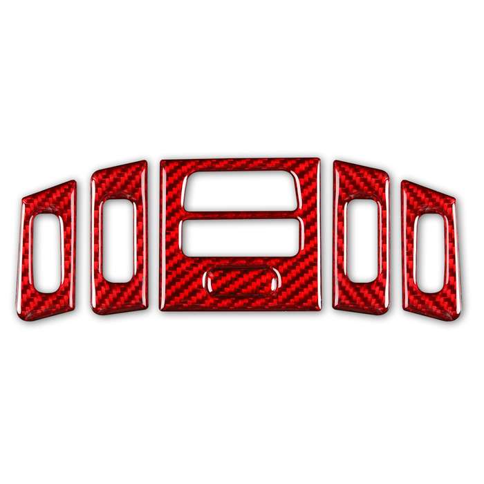 5 PCS Set for BMW 3 Series E90 High Matching Carbon Fiber Car Air Outlet Decorative Sticker,Left and