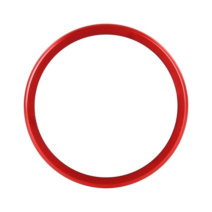 Car Headlight Switch Ring Trim Sticker Decoration for Audi Q2 (Red)
