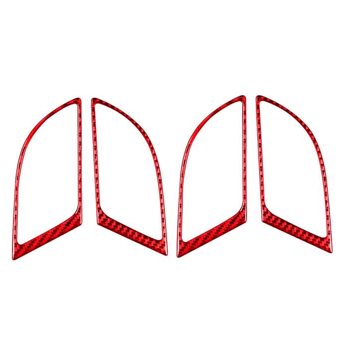 4 PCS Set for Honda CRV 2007-2011 Carbon Fiber Car Inner Handle Frame Decorative Sticker,Left and Ri