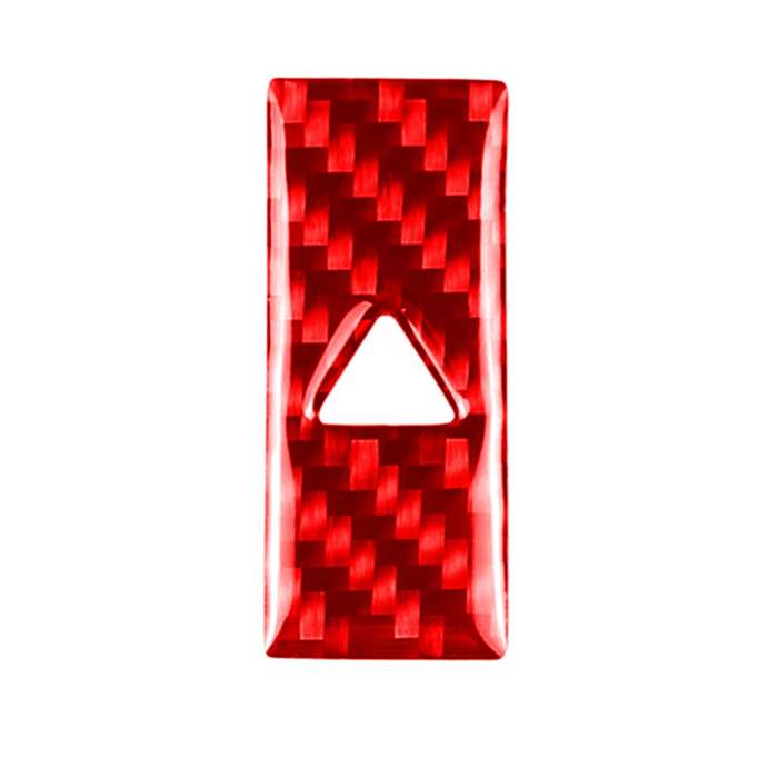 Car Carbon Fiber Warning Light Decorative Sticker for Mazda CX-5 2017-2018, Left and Right Drive (Re
