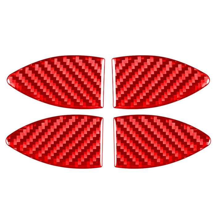 Car Carbon Fiber Inside Door Bowl Decorative Sticker for Toyota RAV4 2006-2013, Left and Right Drive