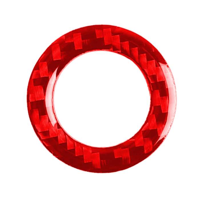 Car Carbon Fiber One-button Start Decorative Sticker for Infiniti Q50 2014-2020 / Q60 / QX60, Left a
