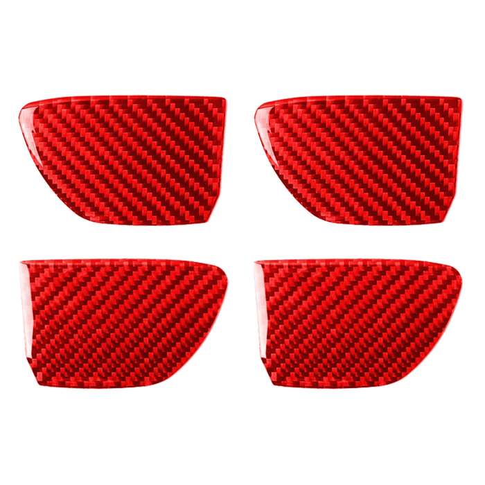 Car Carbon Fiber Inside Door Bowl Decorative Sticker for Infiniti Q50 2014-2020, Left and Right Driv