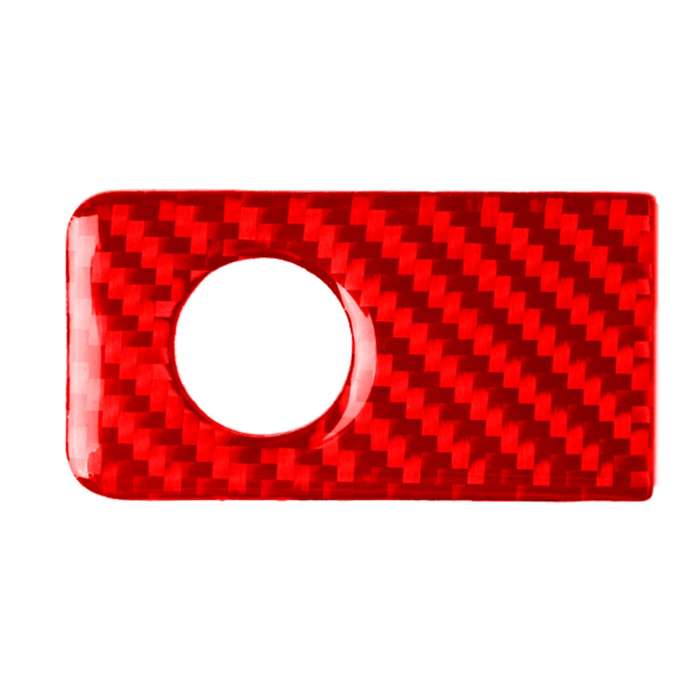 Car Carbon Fiber Front Passenger Seat Handle Box Decorative Sticker for Infiniti Q50 2014-2020, Left