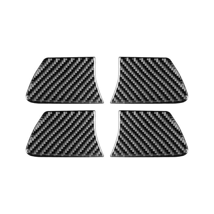 Car Carbon Fiber Inside Door Bowl Decorative Sticker for Toyota Highlander 2014-2019, Left Drive