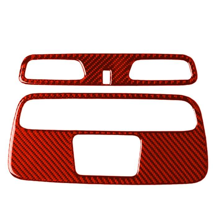 Car Carbon Fiber Dome Light Panel Decorative Sticker for Chevrolet Camaro 2016, Left and Right Drive