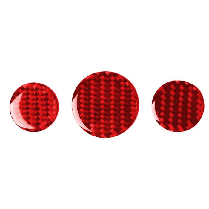 Car Carbon Fiber Multimedia Knob Decorative Sticker for BMW Mini F55 F56 F60, Left and Right Drive U