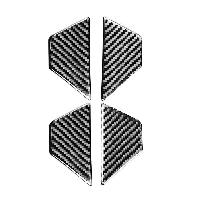 Car Carbon Fiber Inner Door Bowl Decorative Sticker for Audi A6L / A7 2019-, Left and Right Drive Un