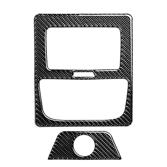 Car Carbon Fiber Rear Air Conditioning Vent Solid Color Decorative Sticker for BMW G01 X3 2018-2020