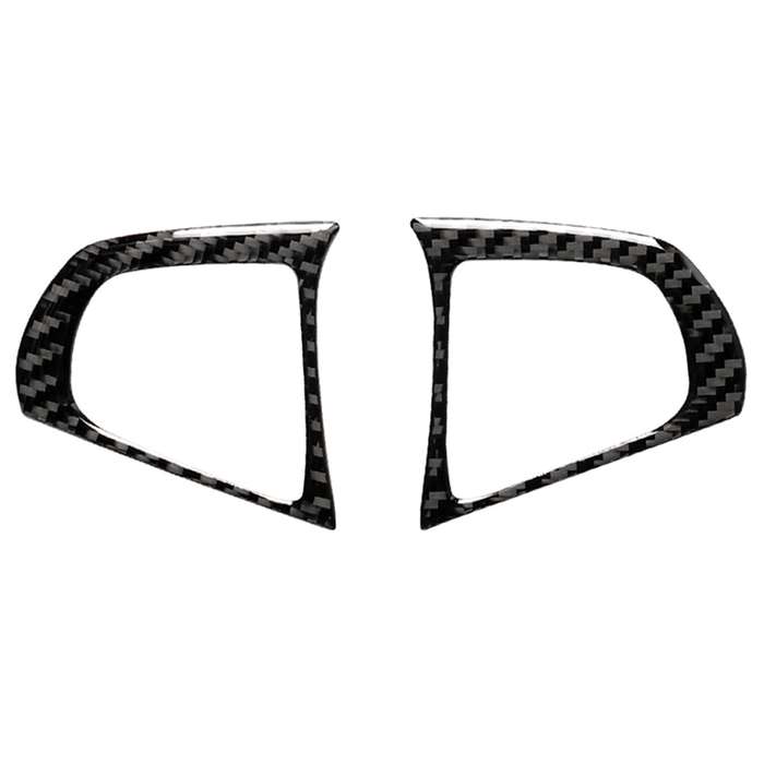 2 in 1 Car Carbon Fiber Steering Wheel Button Solid Color B Decorative Sticker for BMW G01 X3 2018-2