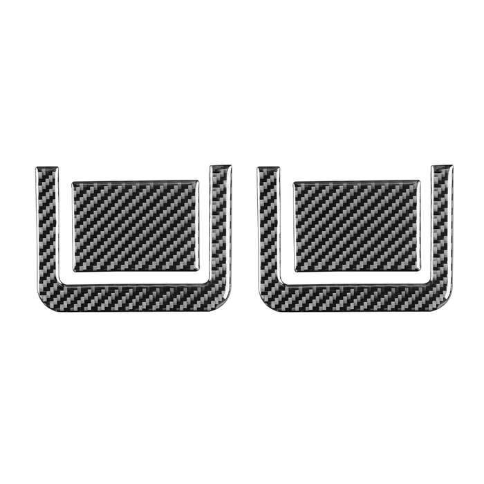 4 PCS / Set Carbon Fiber Car Rear Seat Adjustment Panel Decorative Sticker for Toyota Tundra 2014-20