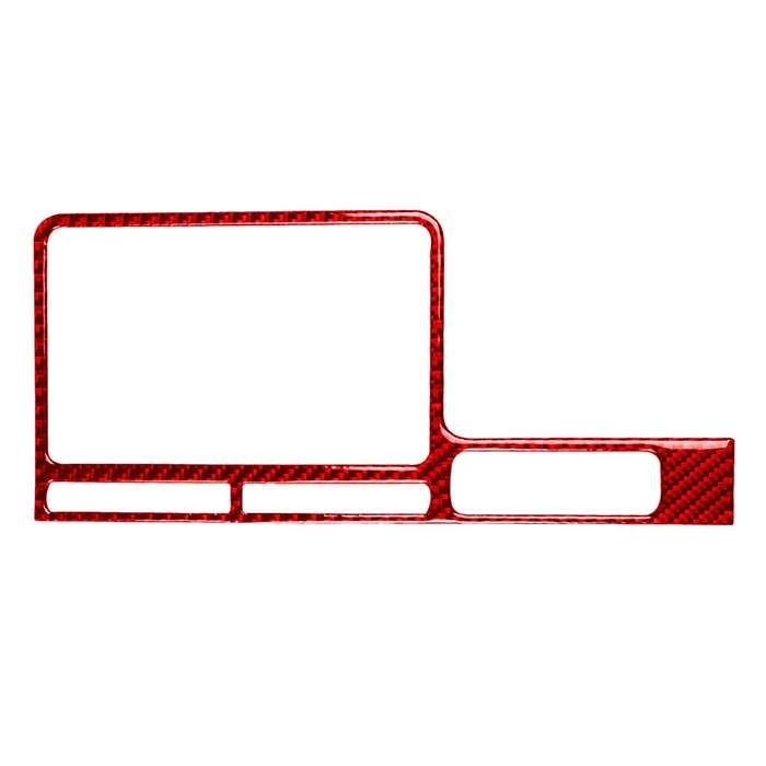 Carbon Fiber Car Navigation Display Frame Decorative Sticker for Nissan GTR R35 2008-2016, Right Dri