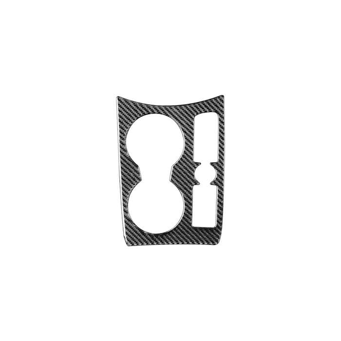 Carbon Fiber Car Water Cup Panel Decorative Sticker for Audi Q3 2013-2018,Right Drive