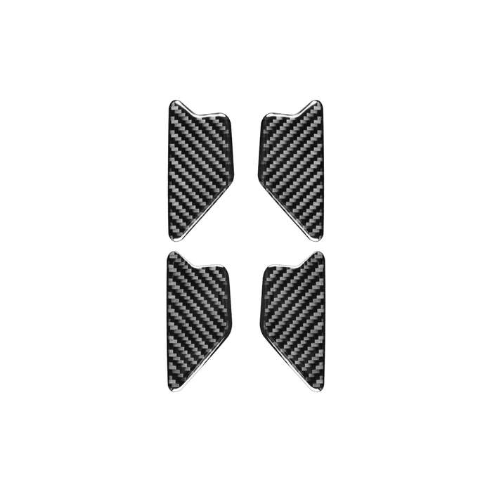 4 PCS / Set Carbon Fiber Car Inner Door Bowl Decorative Sticker for Audi Q3 2013-2018,Left and Right