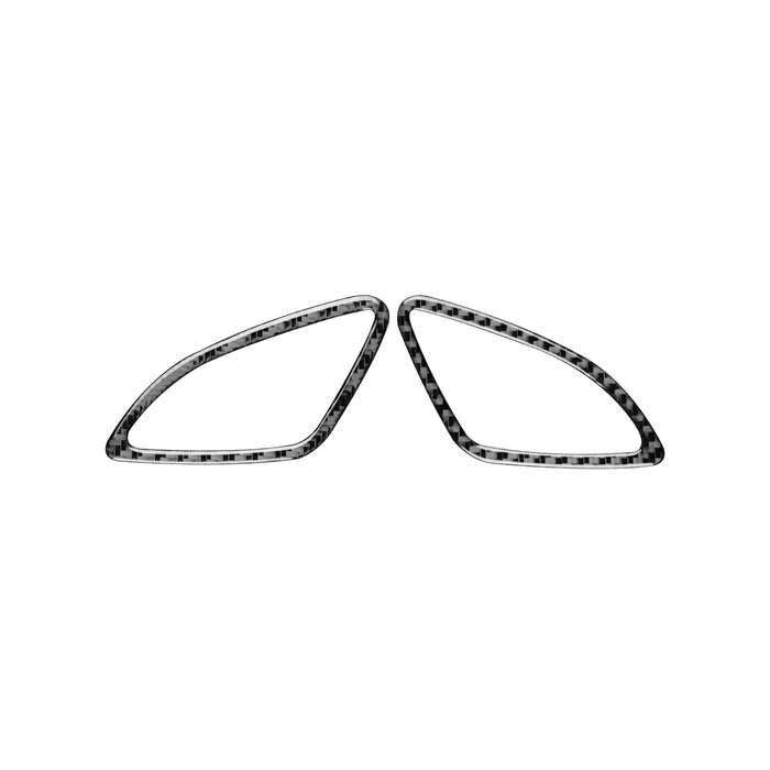 2 PCS / Set Carbon Fiber Car Instrument Air Outlet Decorative Sticker for Audi Q3 2013-2018,Left and