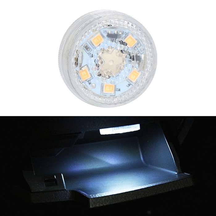 Car LED Interior Touch Light with A Button Battery (Ice Blue Light)