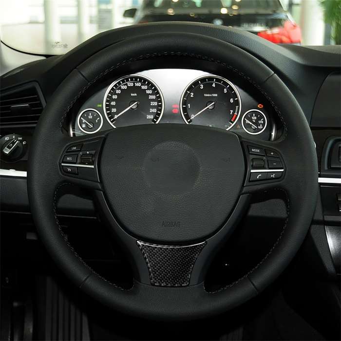 B Edition Three Color Carbon Fiber Car Large Steering Wheel Decorative Sticker for BMW 5 Series F10