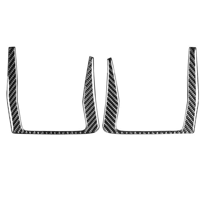 2 PCS Car Carbon Fiber Rear Door Handle Decorative Sticker for Mazda RX8 2004-2008, Left and Right D
