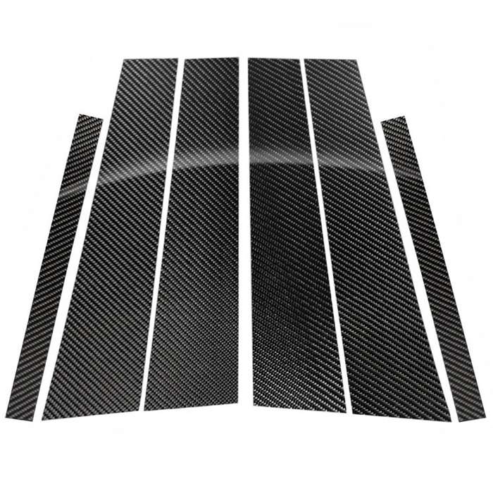 Car Carbon Fiber B Pillar Decorative Sticker for Mercedes-Benz GLE 2015-2019, Left and Right Drive U