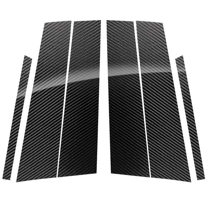 Car Carbon Fiber B Pillar Decorative Sticker for Mercedes-Benz GLC 2015-2019, Left and Right Drive U