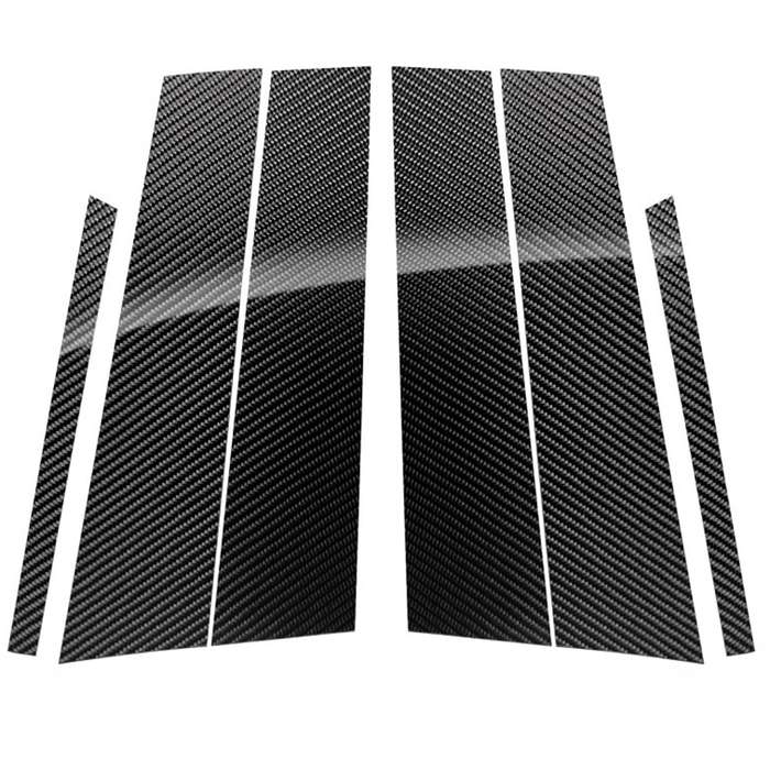 Car Carbon Fiber B Pillar Decorative Sticker for Mercedes-Benz GLA 2013-2018, Left and Right Drive U