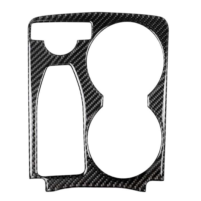 Car Carbon Fiber Solid Color Handrail Water Cup Holder Decorative Sticker for Mercedes-Benz GLK 2008