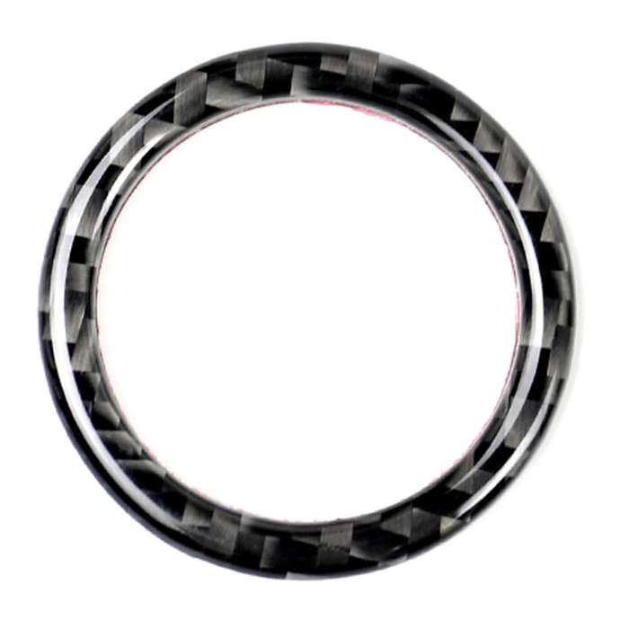 Car Carbon Fiber Solid Color One-click Start Ring Decorative Sticker for Mercedes-Benz Left and Righ