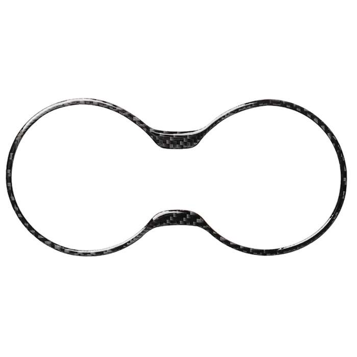 Car Carbon Fiber Water Cup Holder Frame Decorative Sticker for Lexus RX300 / 270 / 200T / 450h 2016-