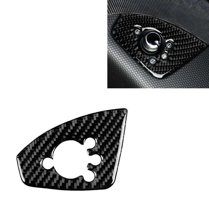 Car Carbon Fiber Door Button Decorative Sticker for Audi TT 8n 8J MK123 TTRS 2008-2014, Right Drive,