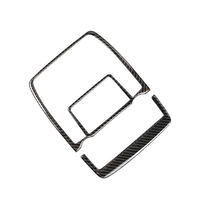 2 in 1 Car Carbon Fiber Solid Color Reading Light Decorative Sticker for BMW E70 X5 / E71 X6 2008-20