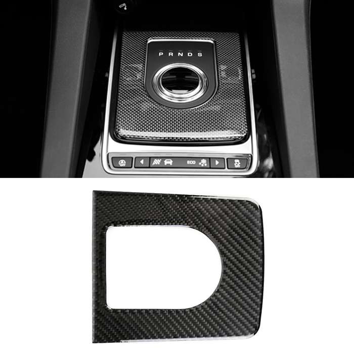 Carbon Fiber Car Gear Frame Decorative Sticker for Jaguar F-PACE 2016-2020