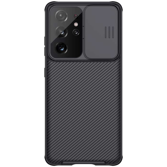For Samsung Galaxy S21 Ultra 5G NILLKIN Black Mirror Pro Series Camshield Full Coverage Dust-proof S