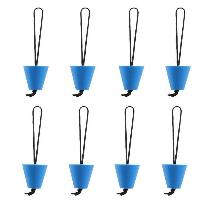 A6701 8 in 1 Blue Kayak Silicone Drain Hole Plug