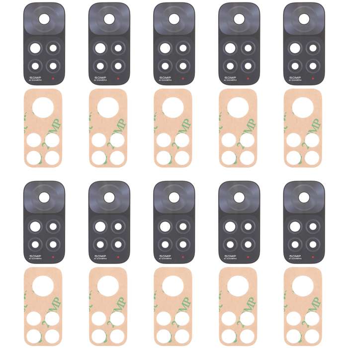 10 PCS Back Camera Lens For Xiaomi Redmi Note 11