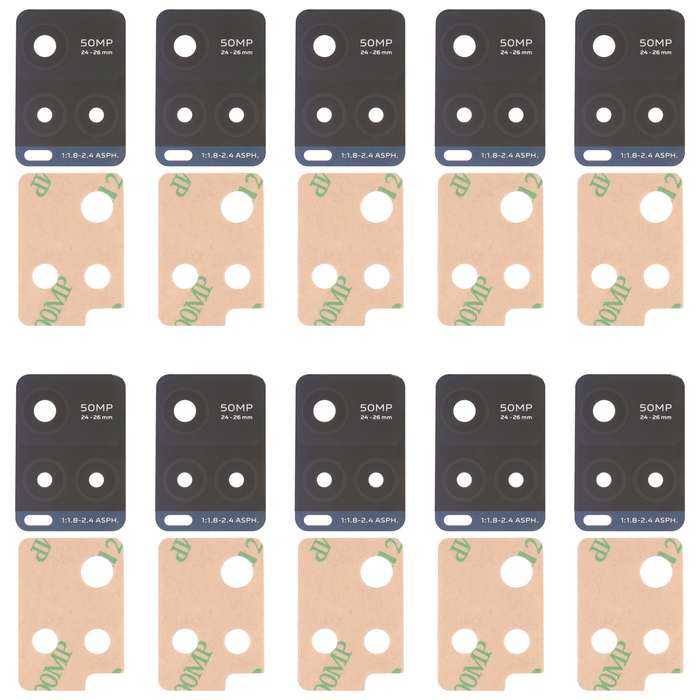 For vivo Y21S / Y33S / Y33T 10pcs Back Camera Lens