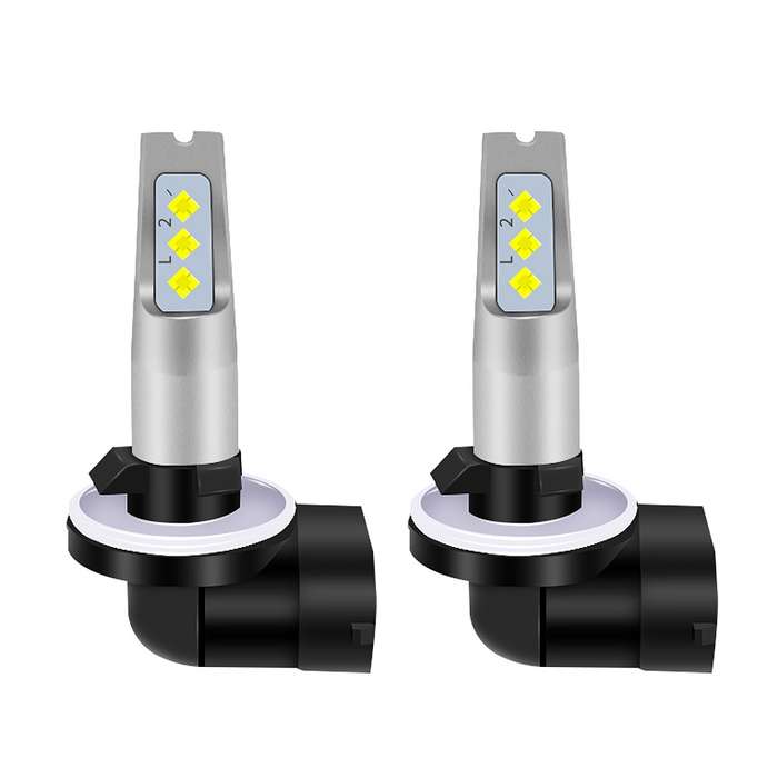 1 Pair 881 DC 12V-24V 12W 1800LM Car LED Fog Light(Yellow Light)