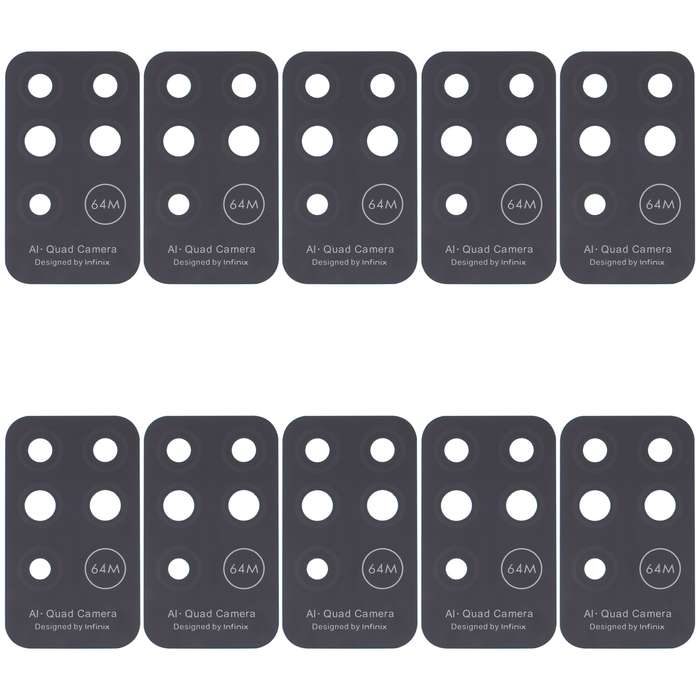 For Infinix Note 8 X692 10pcs Back Camera Lens