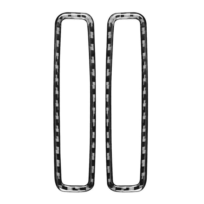 Car Carbon Fiber B-pillar Air Outlet Decorative Sticker for Porsche Panamera 2010-2016, Left and Rig