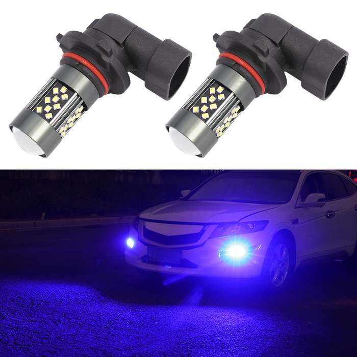 1 Pair 9006 12V 7W Continuous Car LED Fog Light(Ice Blue Light)