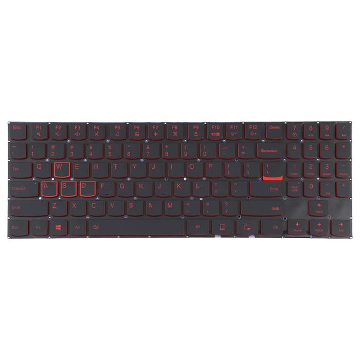 US Version Keyboard with Backlight For Lenovo Y520 Red Word
