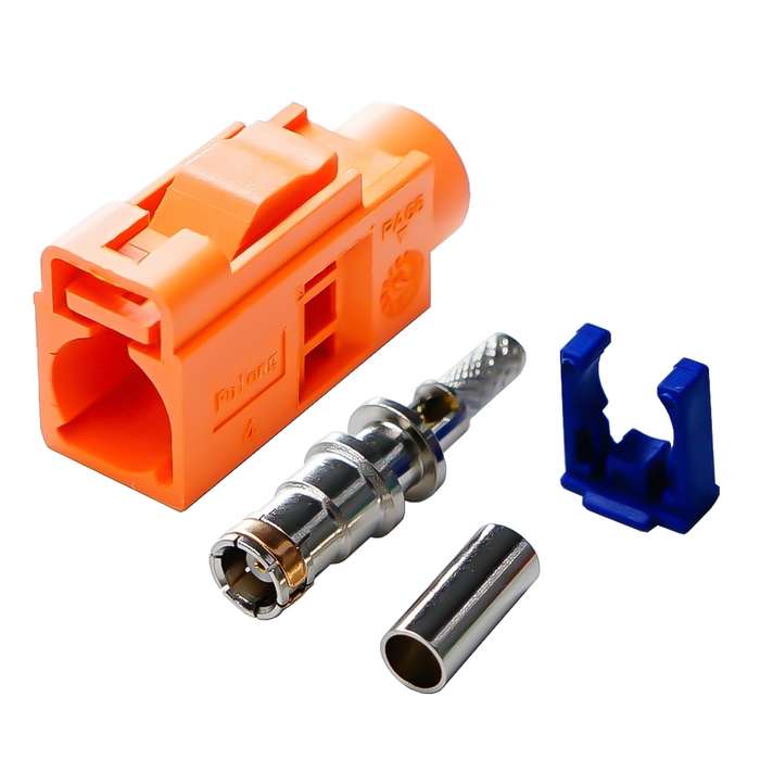 For RG174 Cable Fakra Radio Crimp Female Jack / Plug Connector with Phantom RF Coaxial(Fakra K)