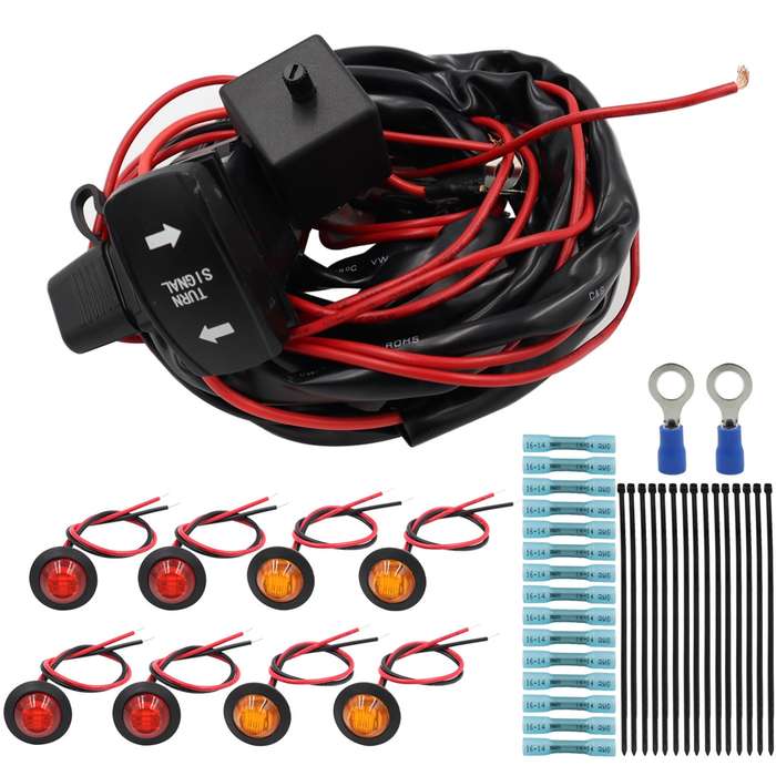 For UTV / ATU Car Turn Signal Light Toggle Switch Turn Signal Kit, Style:Vertical Turn Switch