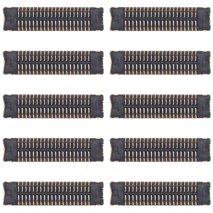 10pcs LCD Display FPC Connector On Motherboard For Xiaomi Mi 11 Lite 4G / Mi 11 Lite 5G / Mi 11 Lite